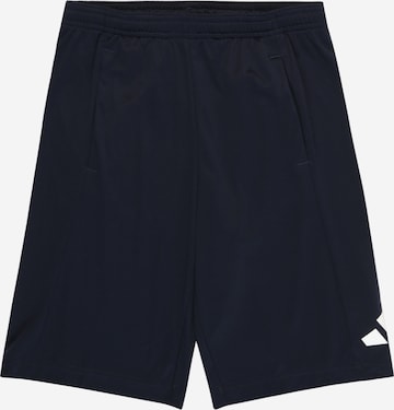Pantaloni sport 'Train Essentials Aeroready Logo -Fit' de la ADIDAS SPORTSWEAR pe negru: față