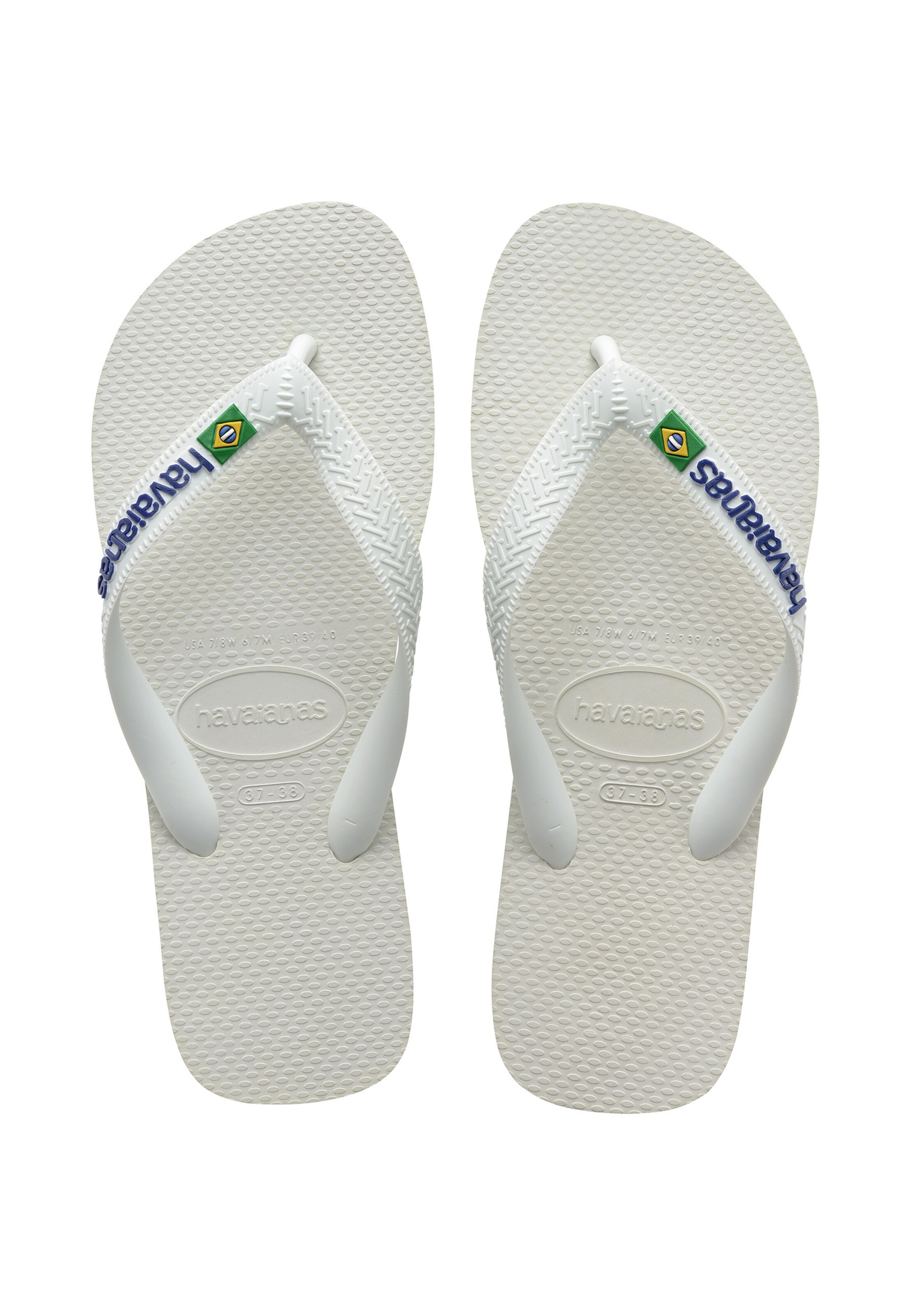 Tongs 'Brasil' HAVAIANAS en blanc