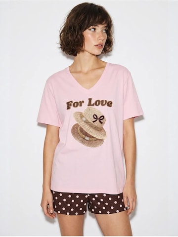 Maglietta 'T-Shirts' di Bianco Lucci in rosa