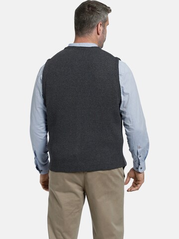 Charles Colby Gebreid vest 'Bors' in Grijs