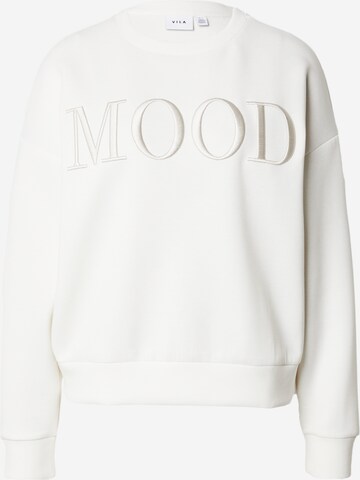 VILA Sweatshirt 'REFLECT MOOD' in White: front