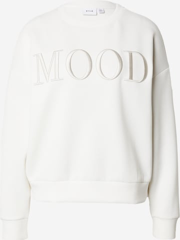 VILA Sweatshirt 'REFLECT MOOD' in Wit: voorkant