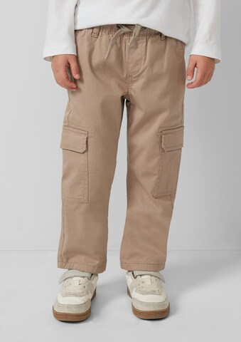 Regular Pantalon 'Pelle' s.Oliver en beige : devant