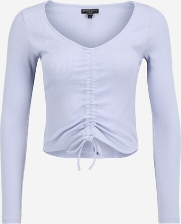 Nasty Gal Petite Shirt in Blauw: voorkant