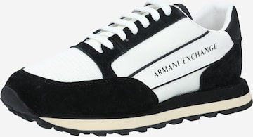 Sneaker bassa di ARMANI EXCHANGE in nero: frontale