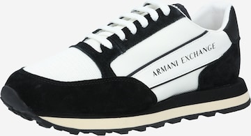 ARMANI EXCHANGE Platform trainers in Black: front