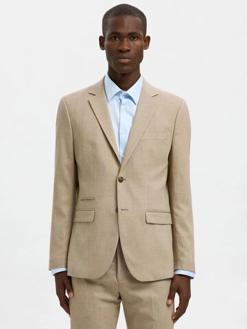 Coupe regular Veste de costume '16087868' SELECTED en beige