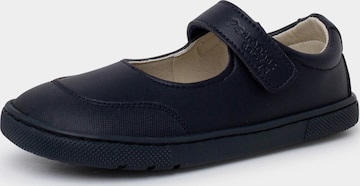 Scarpa bassa di Pisamonas in blu: frontale