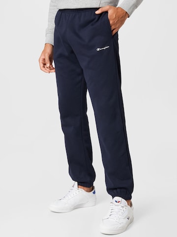 Champion Authentic Athletic Apparel Zwężane Spodnie w kolorze niebieski: przód