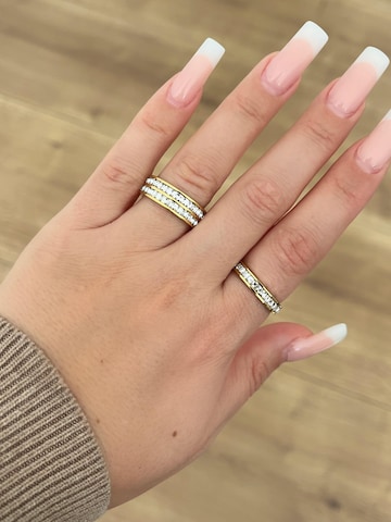 Pure Schmuck Ring 'Glamour Twin' in Goud