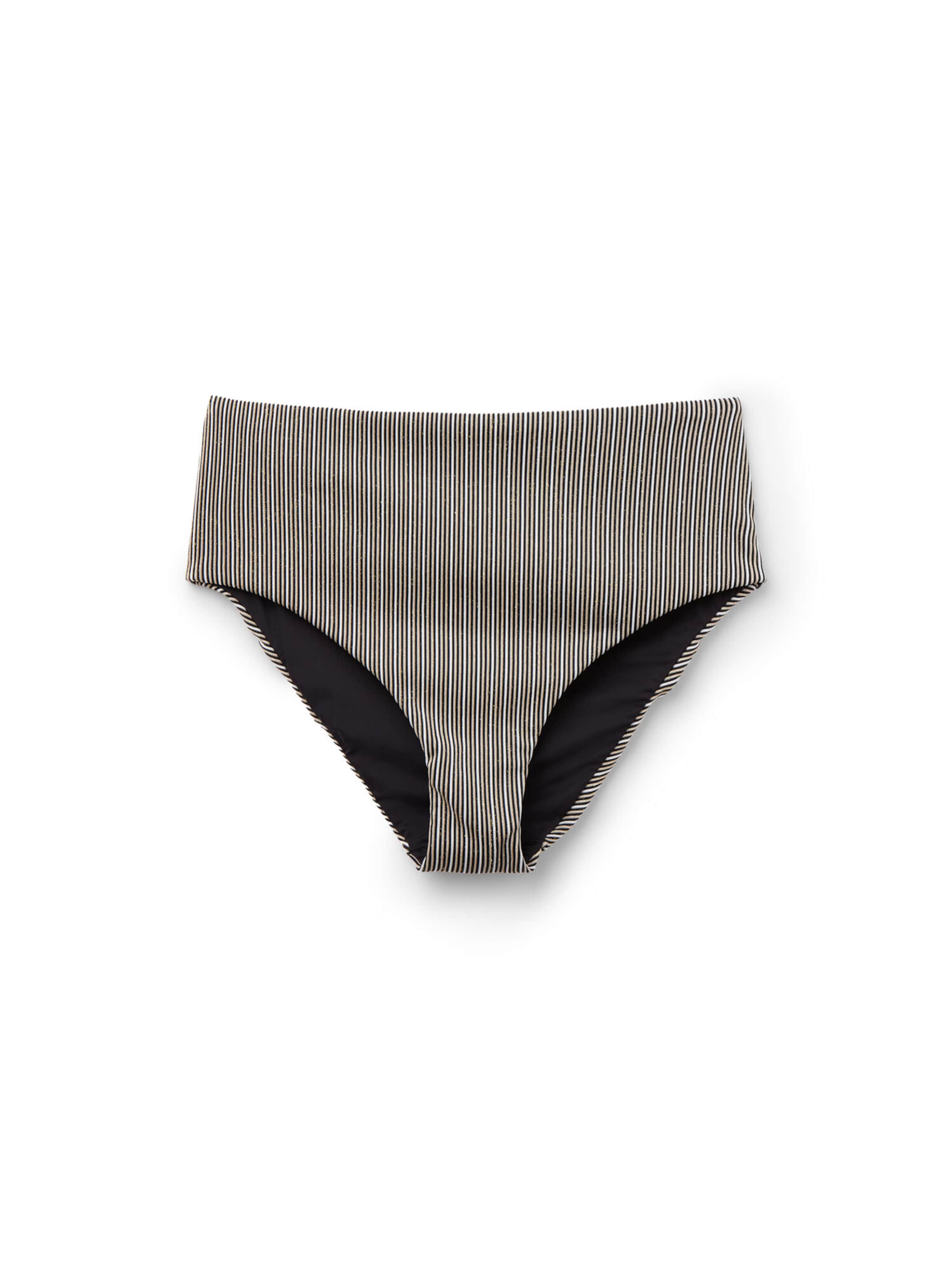 CALZEDONIA Bikini Bottoms in Gold / Black / White, Item view