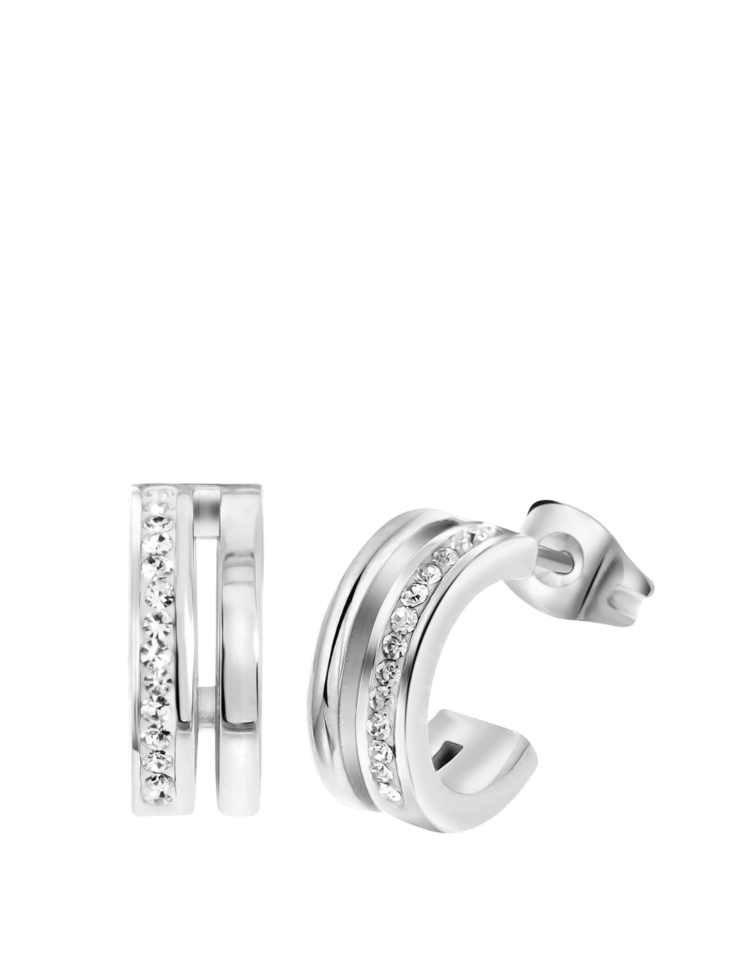 Lucardi Oorbellen in Zilver: voorkant