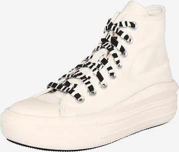 CONVERSE Hög sneaker i vit: framsida