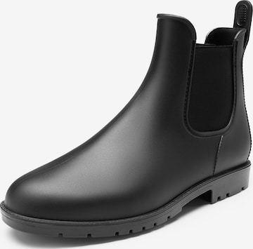 Bottes en caoutchouc Dream Pairs en noir : devant