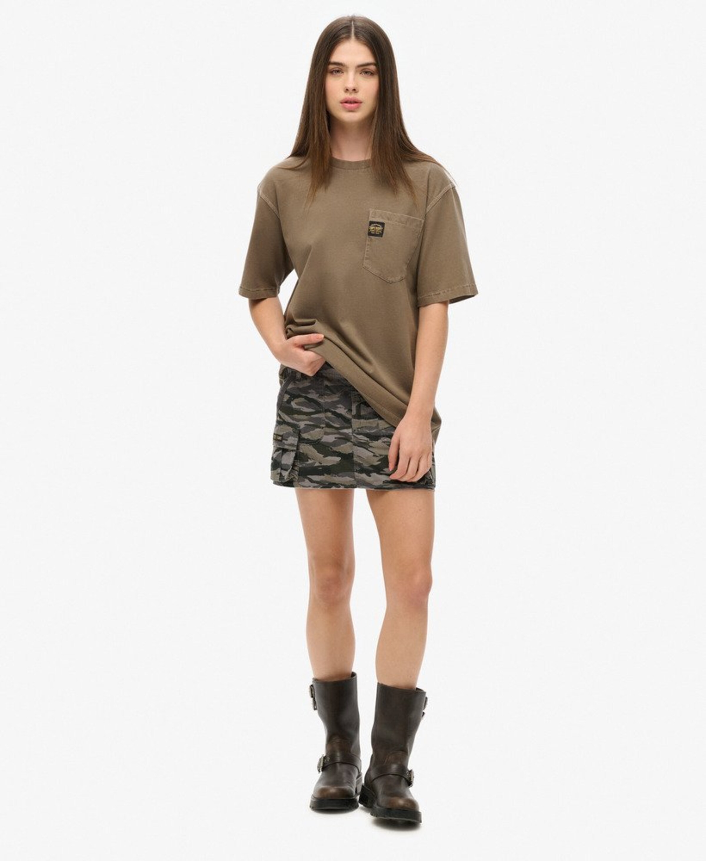 T-shirt oversize Superdry en vert