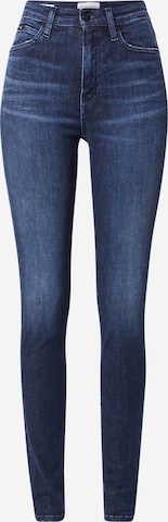 Calvin Klein Jeans Kitsas Teksapüksid, värv sinine: eest vaates