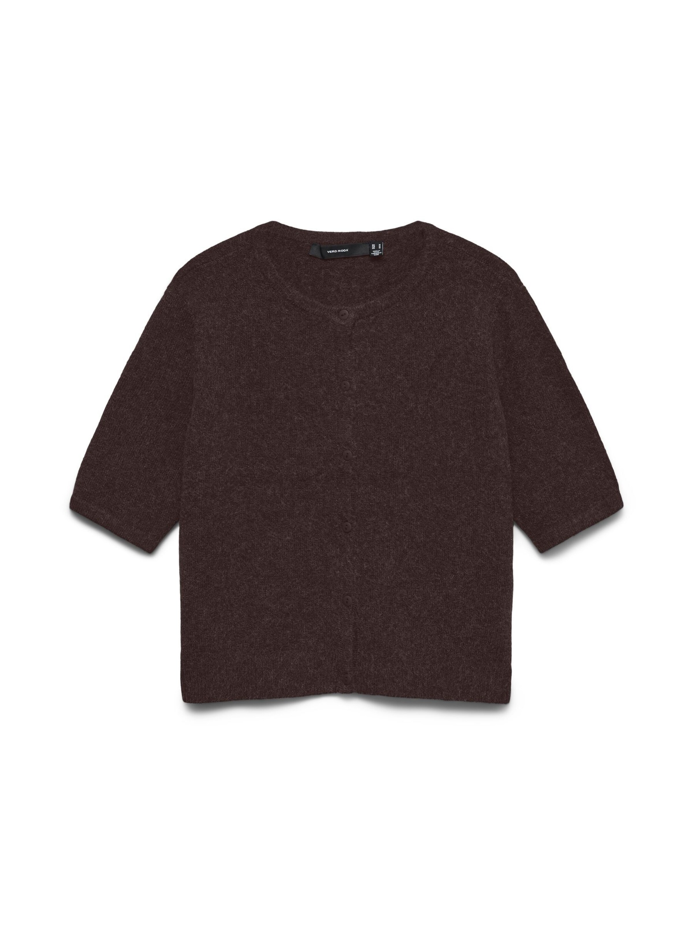 VERO MODA Strickjacke 'VMDoffy' in Braun: Vorderseite