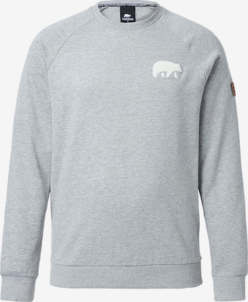 FORSBERG Sweatshirt 'mit Frottee Logo' in Grau: Vorderseite