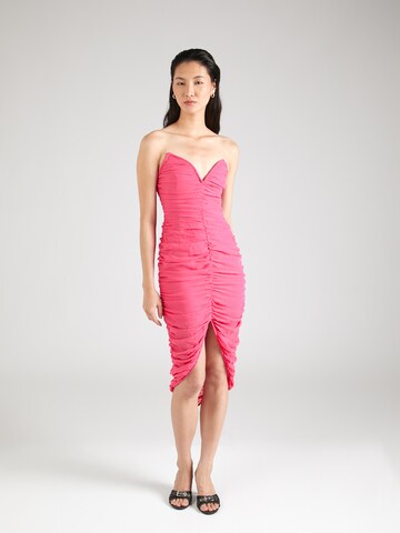 Misspap Cocktail dress in Pink: front