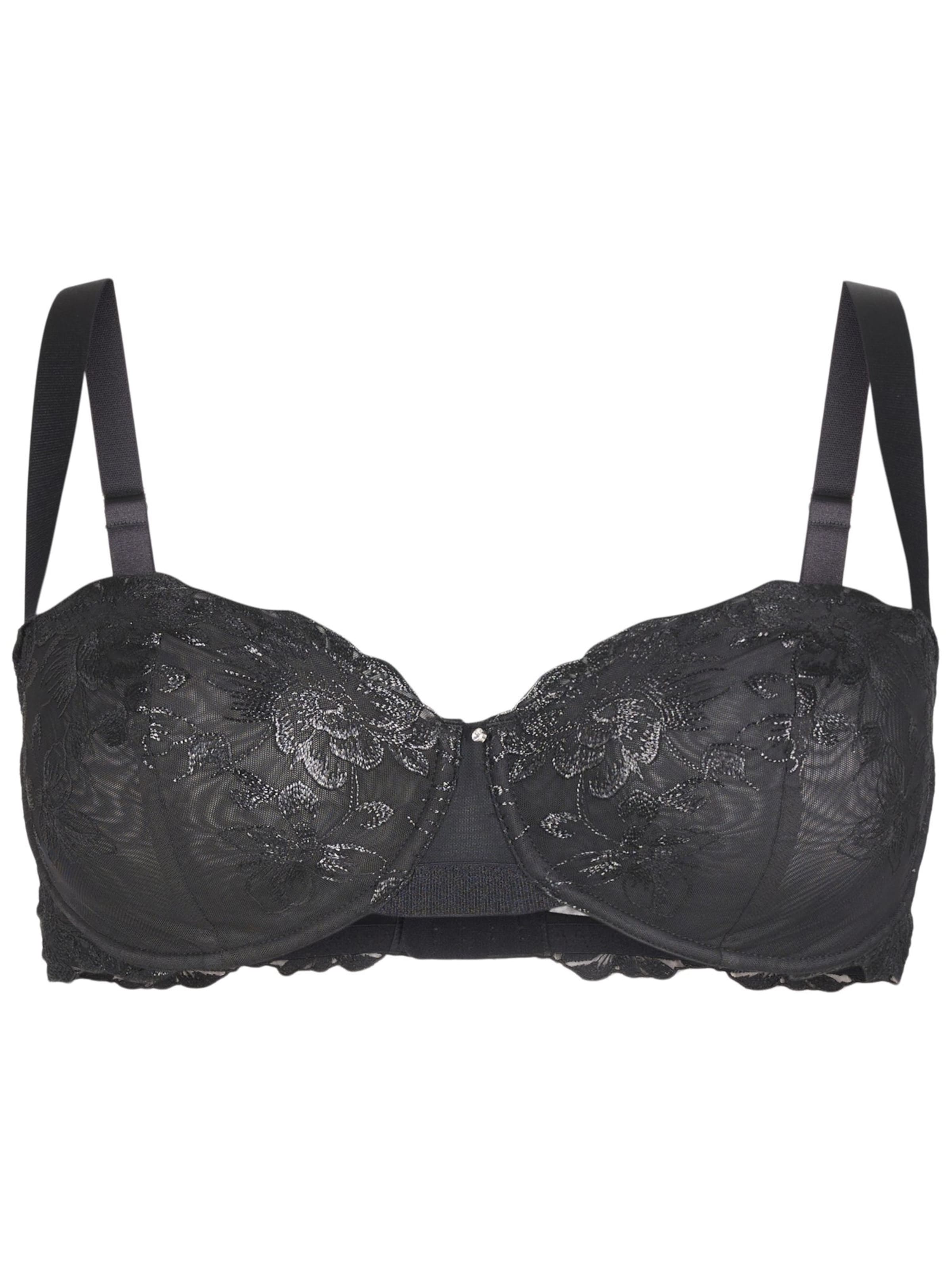 Devoted by Zizzi Push-up BH 'Lewa' i sort: forside
