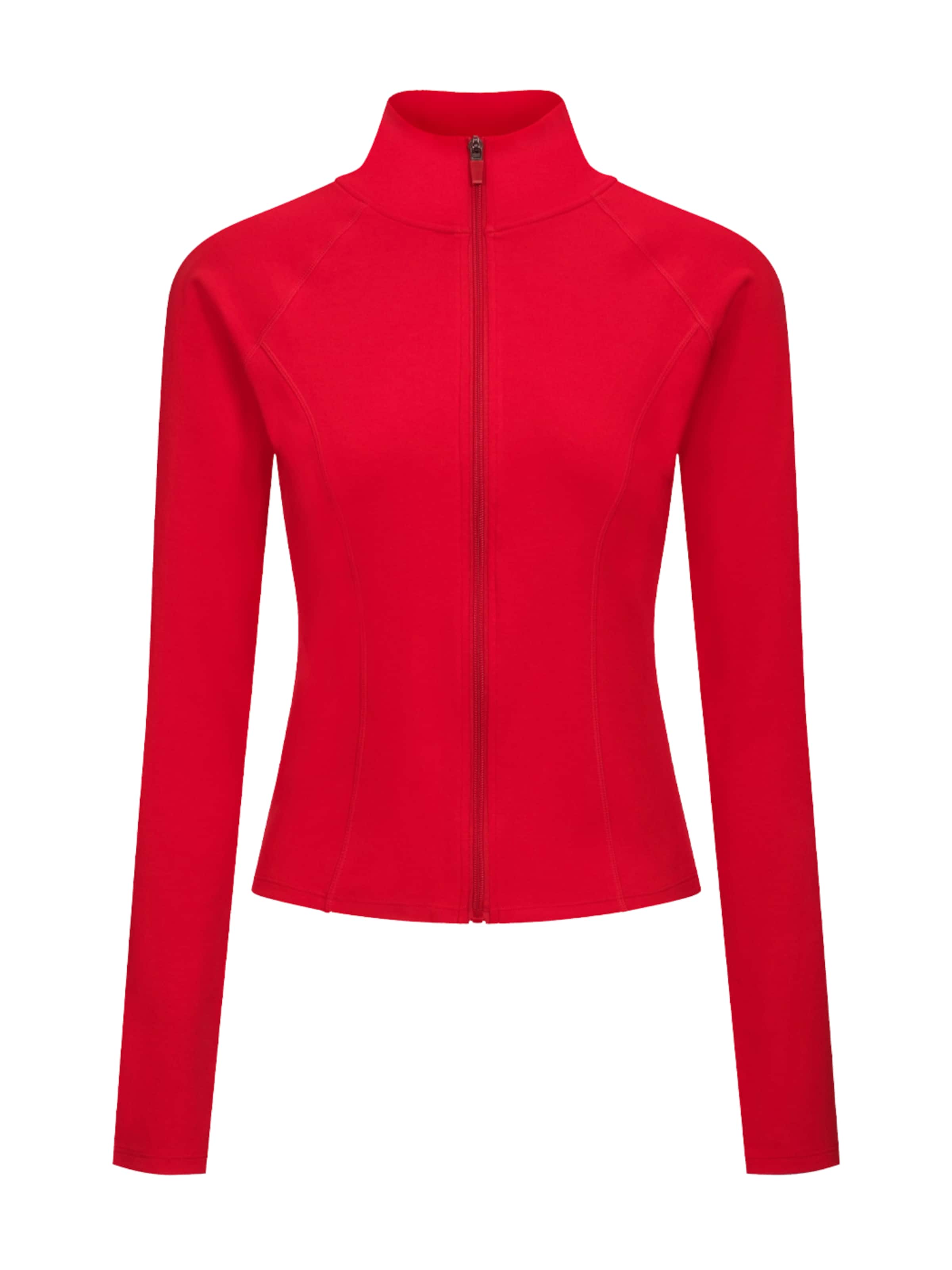 cfab (formerly creamy fabrics) Sweatvest in Rood: voorkant