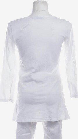 Velvet Shirt langarm L in Weiß