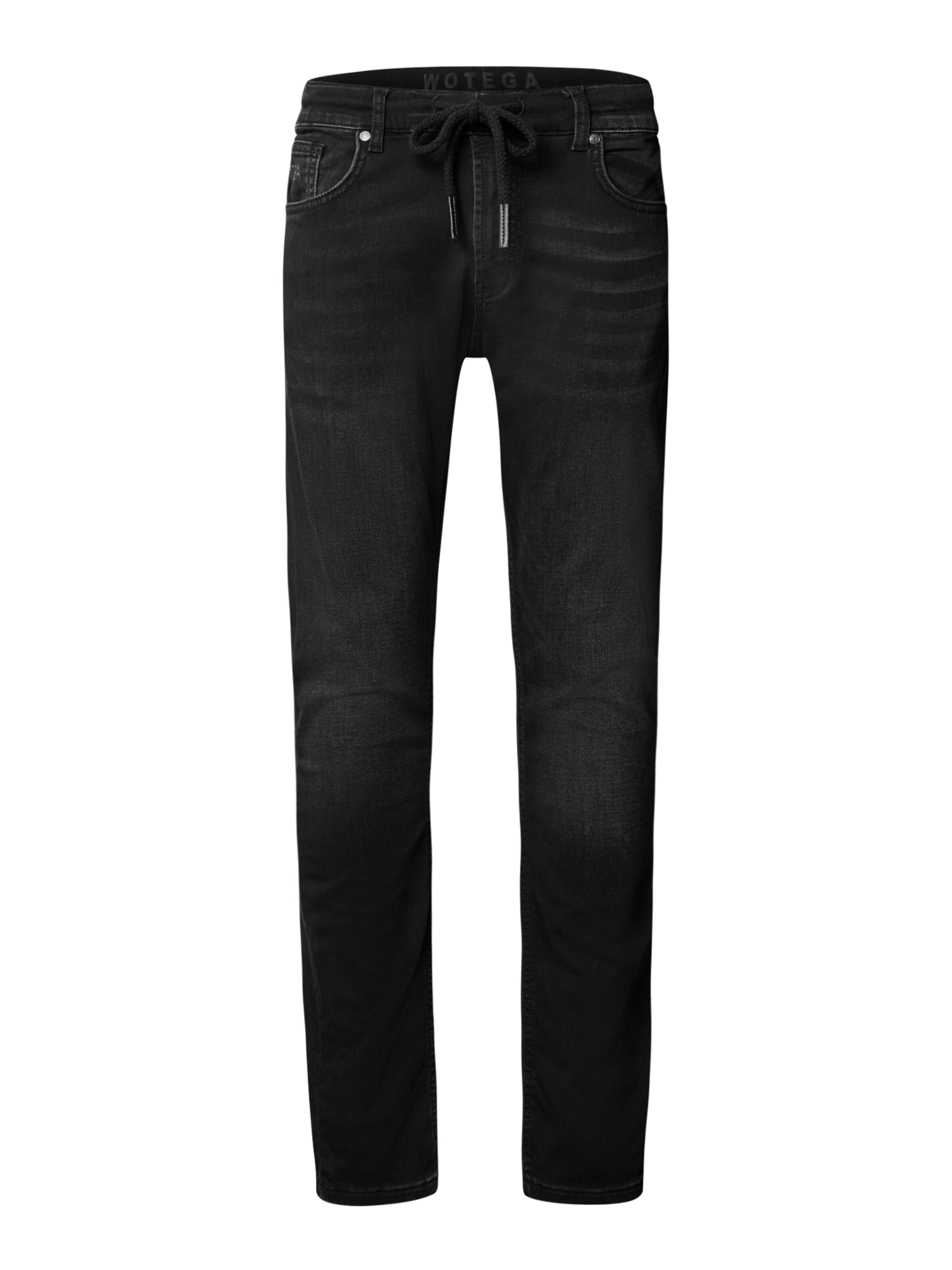 WOTEGA Slim fit Jeans 'Noah' in Black: front