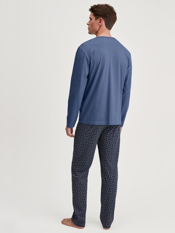 CALIDA Pyjama lang 'Relax Imprint'‌‌‌‌‌‌‌ in Blau