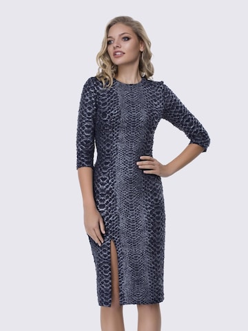 Anushka Sheath Dress in Silver: front