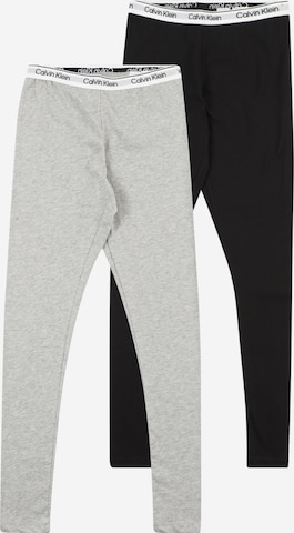 Calvin Klein Jeans Skinny Leggings in Grijs: voorkant