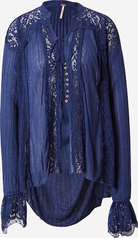 Free People Blouse 'GEORGIA' in Blauw: voorkant