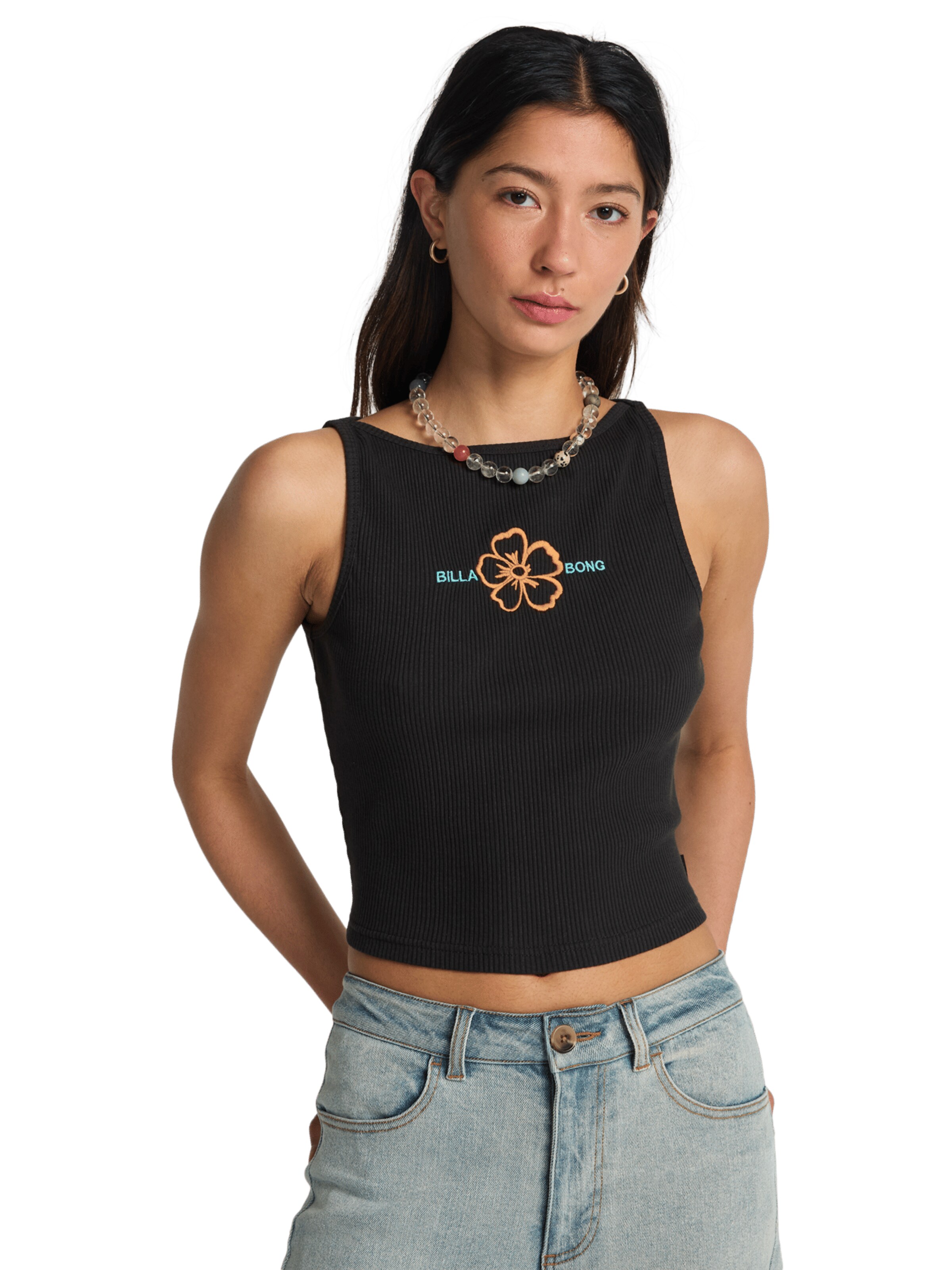 BILLABONG Top 'Go For It' in Black: front