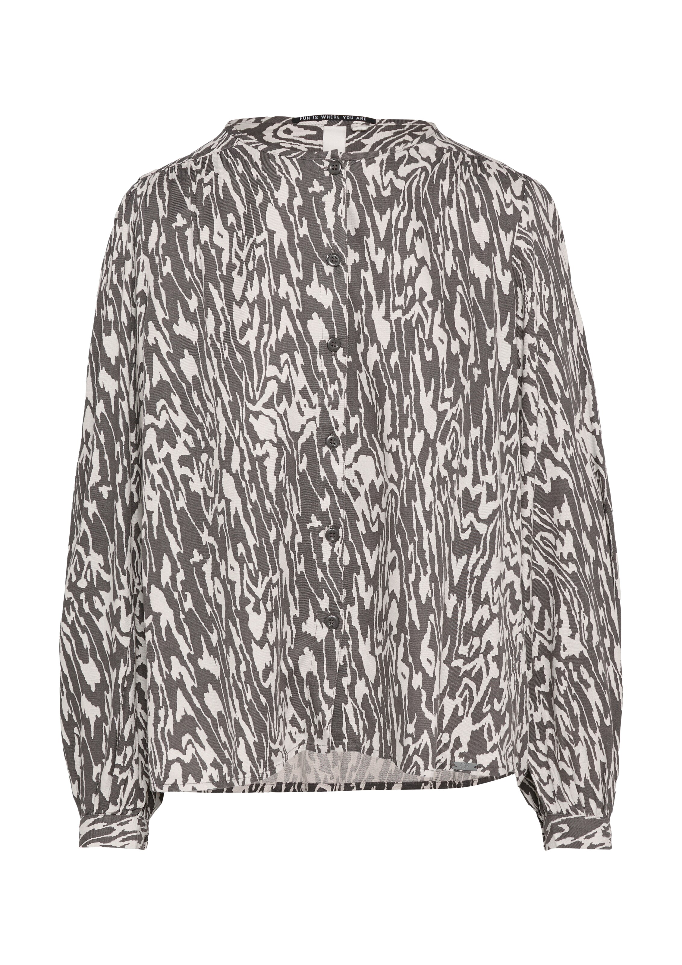 QS Bluse in Grau: Vorderseite