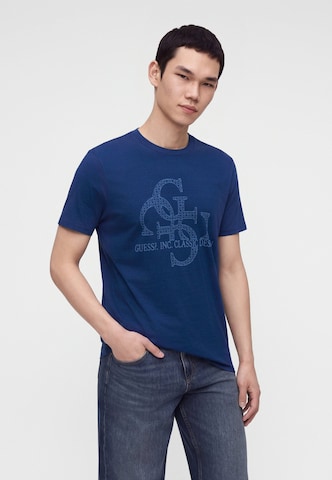Maglietta di GUESS in blu: frontale