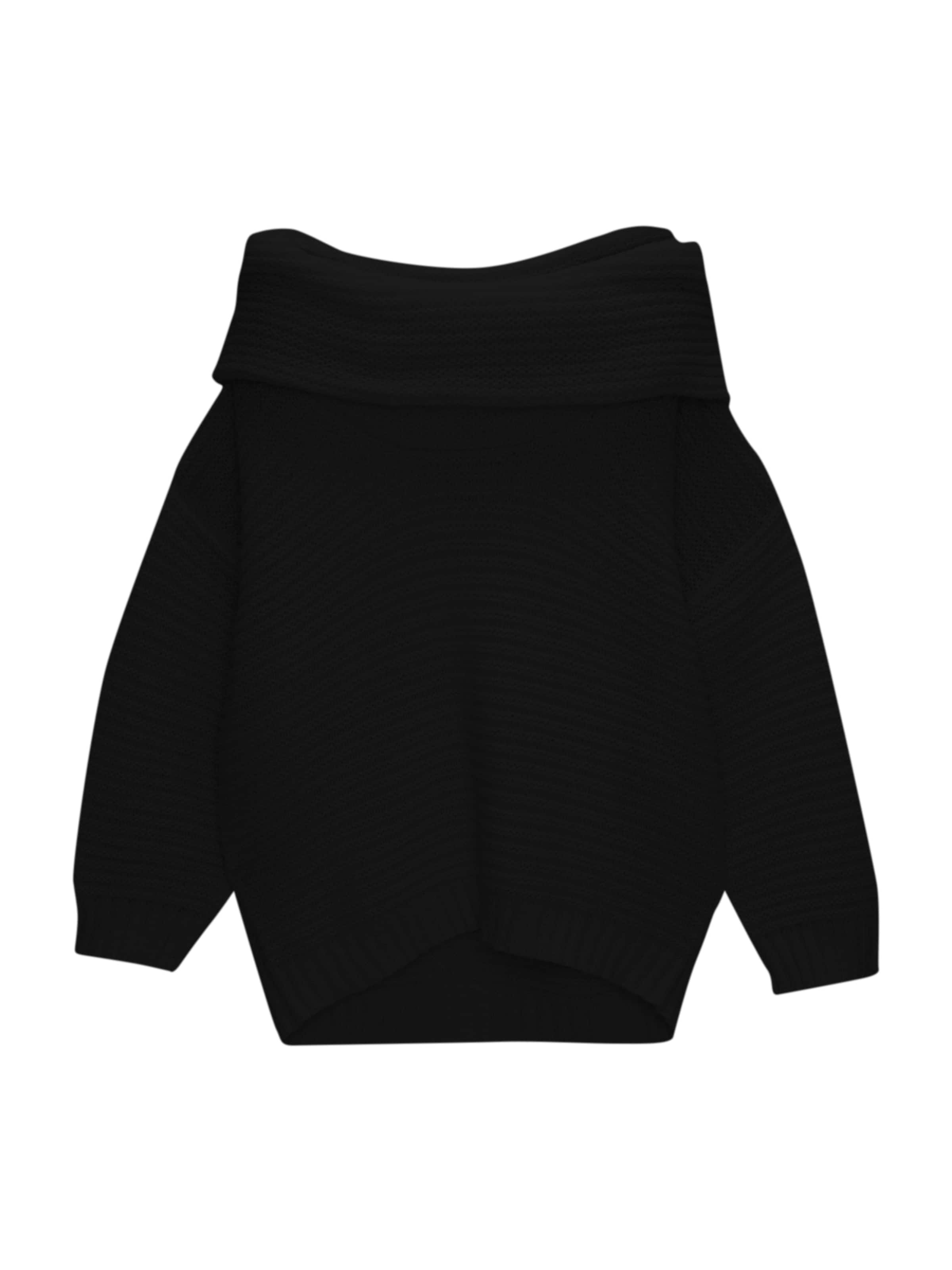 Pull&Bear Sweter w kolorze czarny: przód