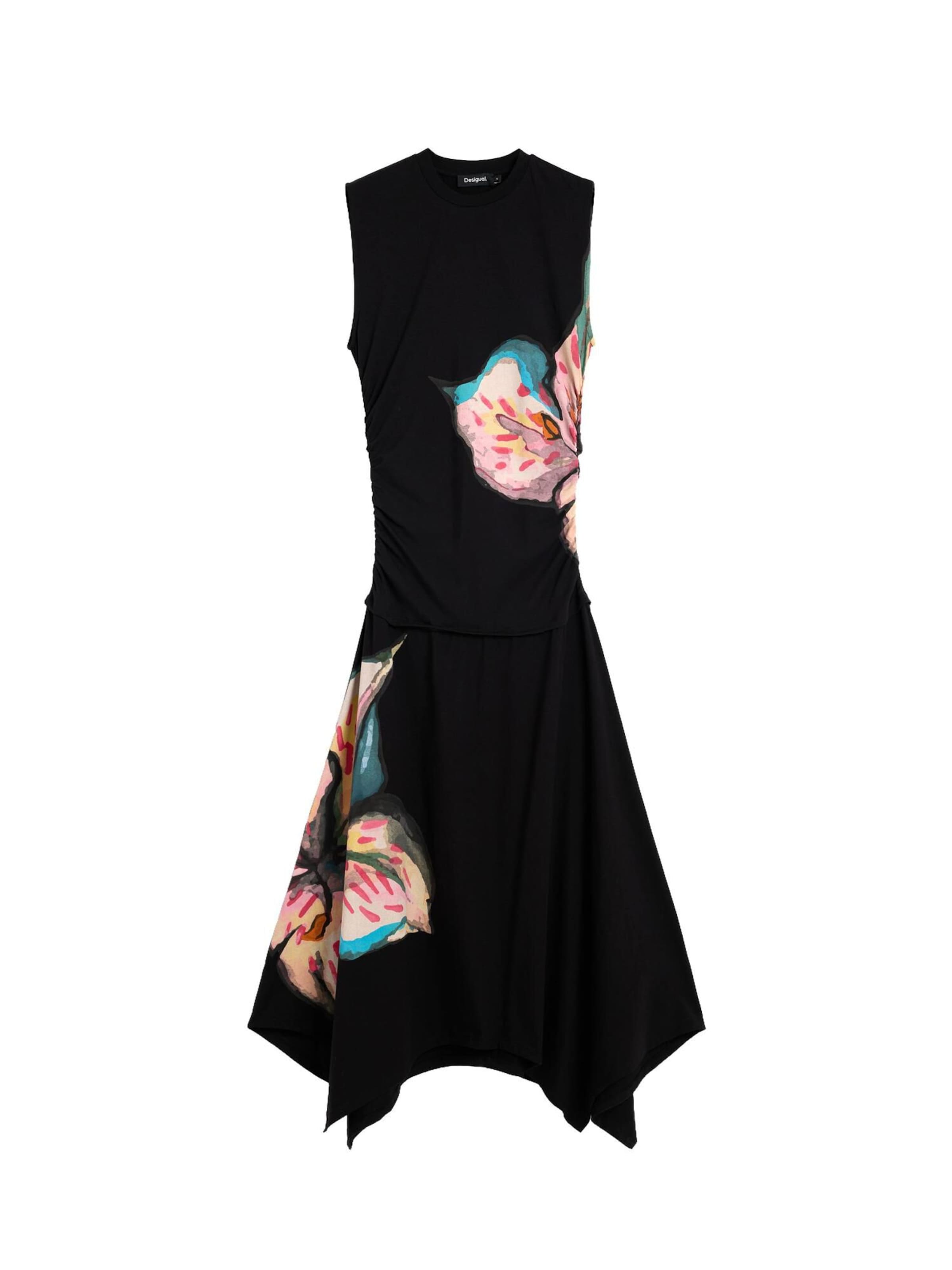 Desigual Robe en 34 en mélange de couleurs / noir, Vue avec produit