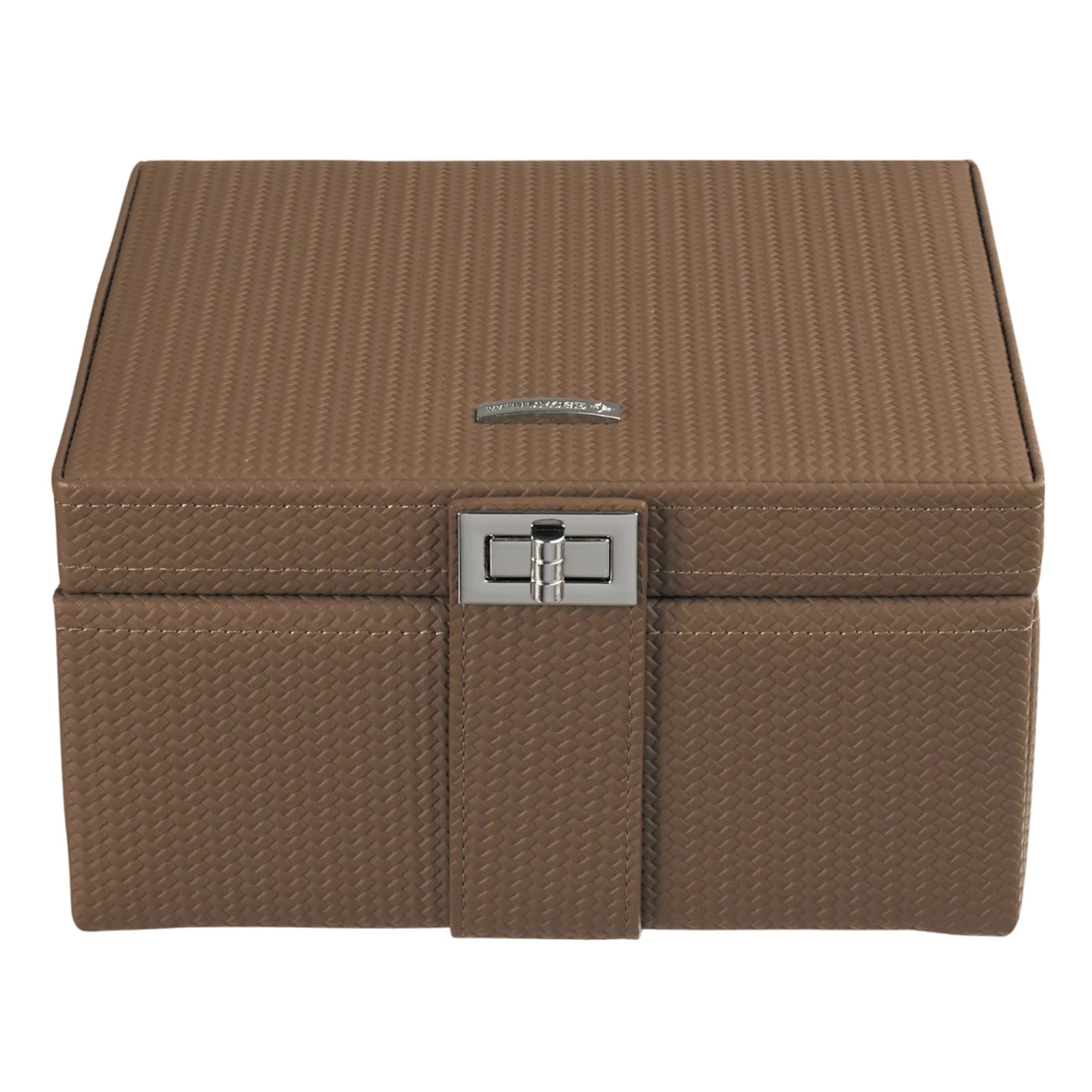 WINDROSE Schmuckkoffer 'Corbello' in Braun: Vorderseite