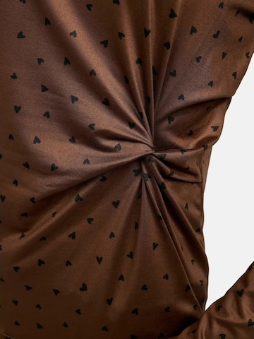 Haut ' ALMA-LS-TWIST ' Liberte Essentiel en marron