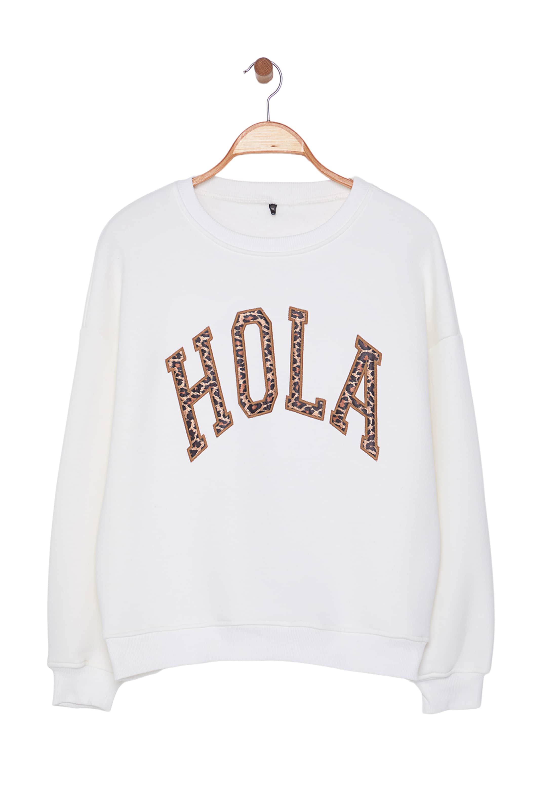 Felpa 'TEDAW' di Trendyol in beige: frontale