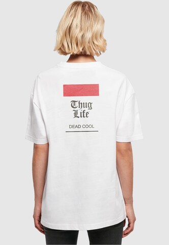 Maglietta 'Dead Cool' di Thug Life in bianco: frontale