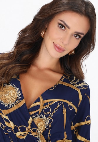 faina - Vestido en azul