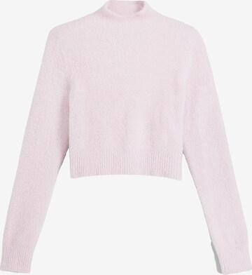 Bershka Sweater in Pink: front