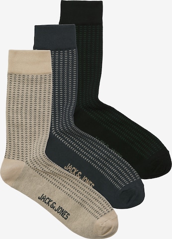 JACK & JONES Sockor 'JACTRENT' i beige: framsida