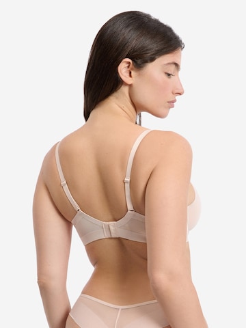 ETAM T-Shirt BH 'Pure Mesh Plus' in Beige
