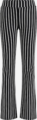WE Fashion - Acampanado Leggings en negro: frente