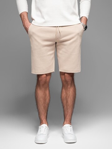 Ombre Slim fit Trousers in Beige: front