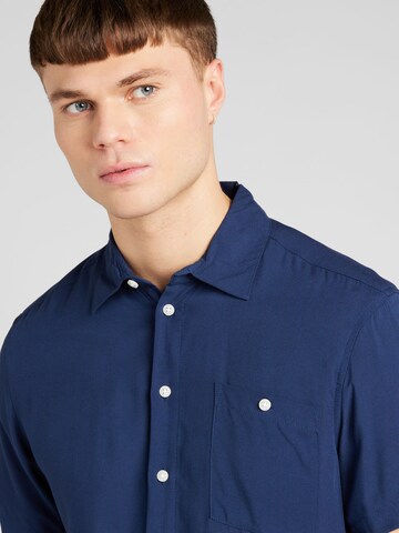 BLEND Regular Fit Hemd in Blau