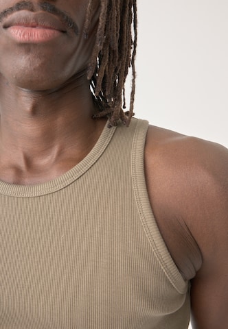 Cleptomanicx Shirt 'Tank Top Ligull' in Brown