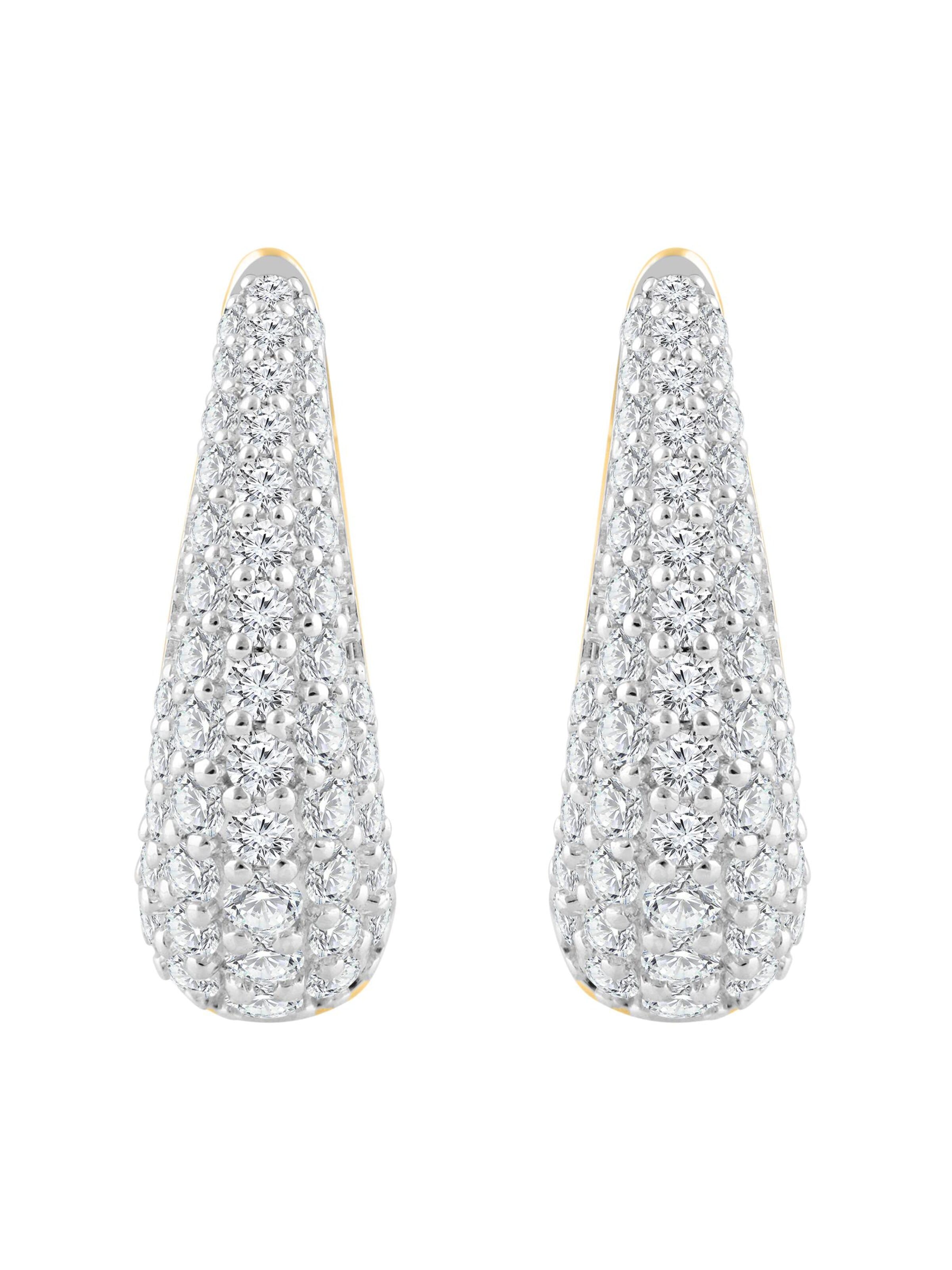Orecchini di ETHISHER DIAMANTEN in oro: frontale