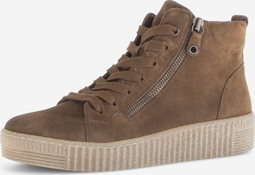 GABOR High-top trainers in Brown: front